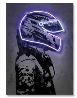 Neon Wall Art Canvas Painting.