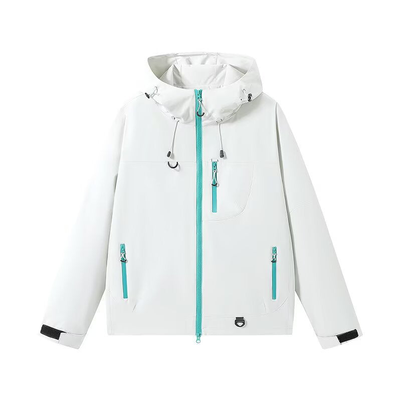 Women's Lightweight Windbreaker Jacket – Waterproof & Windproof Softshell Coat