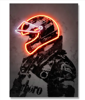 Neon Wall Art Canvas Painting.
